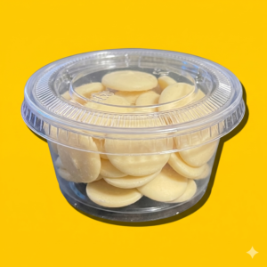 White chocolate drops